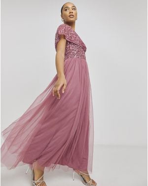 Maya Curve Maya Icon Bardot Dress - Pink