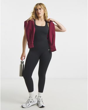Sculpt Activewear Square Neck Jumpsuit - Red