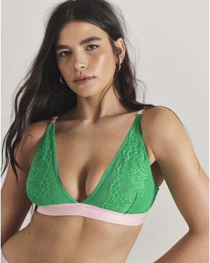 Lemonade Dolls Synergy Lace Bralette - Green
