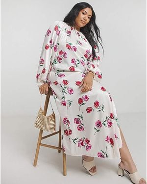 Flounce London Floral Shift Dress - Multicolour