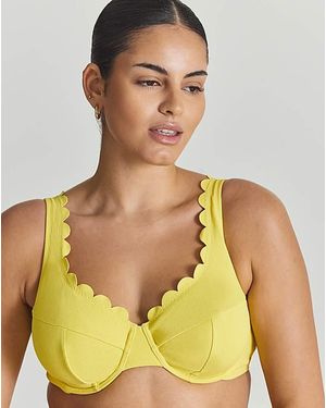 MAGISCULPT Scallop Bikini Top - Green