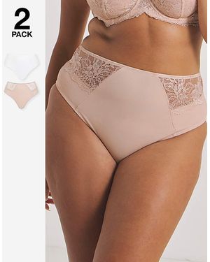 Pretty Secrets 2 Pack Ella Full Knickers - Brown