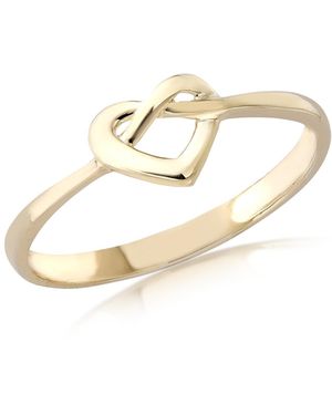iJewel 9Ct Infinity Heart Ring - White