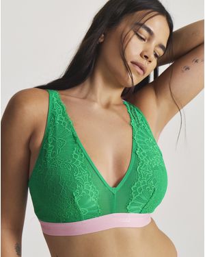 Lemonade Dolls Synergy Lace Bralette - Green