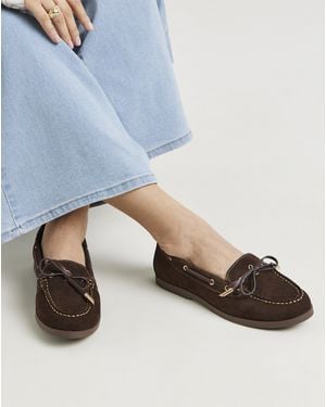 Simply Be Boat Shoes Wide Fit - Blue