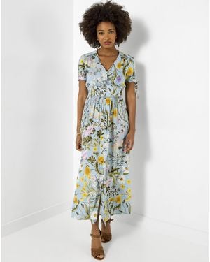 Joe Browns Jb Beautiful Botanicals Printed Dress - White