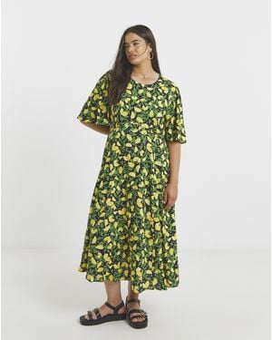 Simply Be Midi Dress - Green