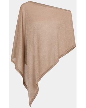 Accessorize Shimmer Poncho - Natural