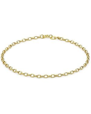 iJewel 9Ct Hollow Belcher Bracelet - White
