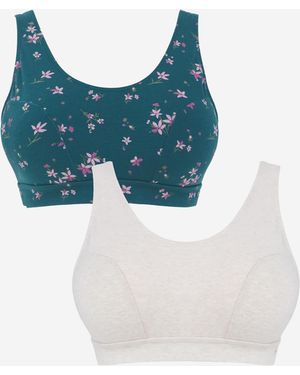 Slimma 2 Pack Comfort Tops - Multicolour