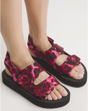 Simply Be Touch And Close Active Sandal Ex Wide - Pink