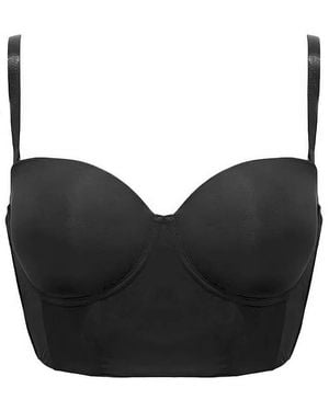 Pour Moi Pour Moi Definitions Longline Bra - Black