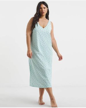 Pretty Secrets Midi Nightie - Blue