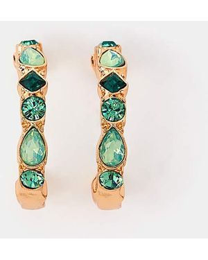 Accessorize Gemstone Hoop Earrings - Blue