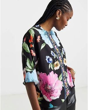 Joanna Hope Floral Printed Blouse - Multicolour