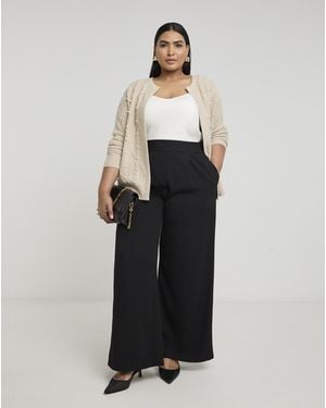 Joanna Hope Wide Leg Trousers - Black