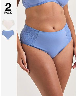 Pretty Secrets New Sarah 2 Pack Full Knickers - Blue
