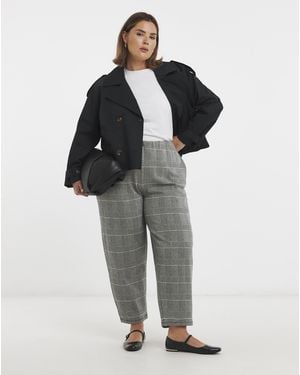 Simply Be Jacquard Trouser - Blue