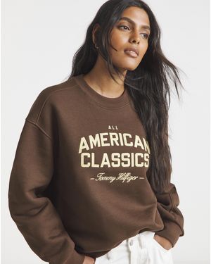 Tommy Hilfiger Terry Sweatshirt - Brown
