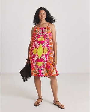Figleaves Frida Mini Beach Dress - Red