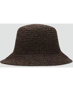 Mango Natural Fibre Bucket Hat - Brown
