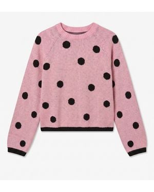 Vero Moda Spot Knit Jumper - Pink