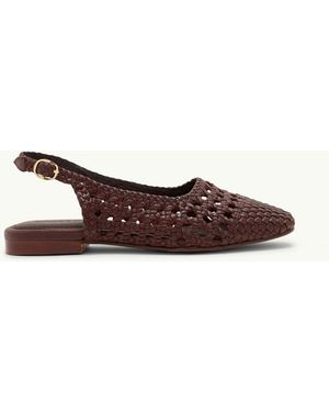 Nobody's Child Nc Weave Slingbacks - Brown