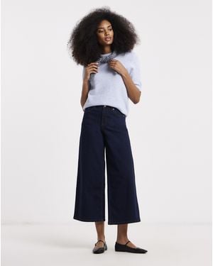 Simply Be 24/7 Culotte Jeans - Blue