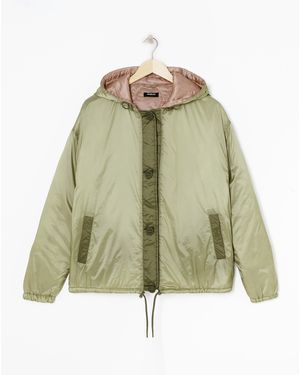 Simply Be Quilt Lined Parachute Bomber Jacket - Multicolour