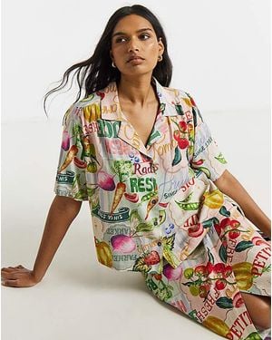 Simply Be Postcard Linen Revere - Multicolour