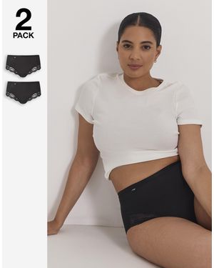 Sloggi 2Pk Romance Maxi Knickers - White
