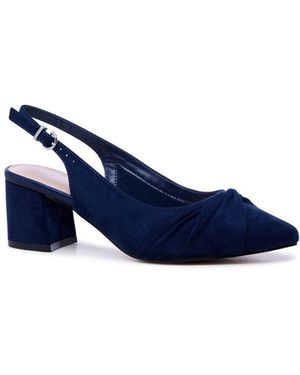 Paradox London Wide Fit Block Heels - Blue