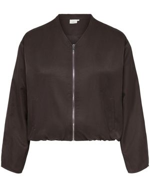 ONLY Zip Thru Bomber - Black
