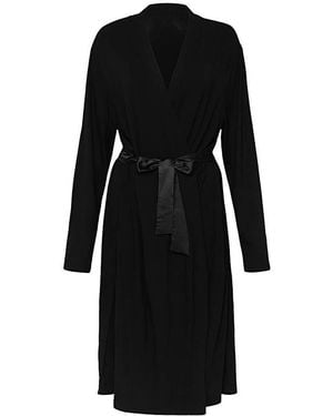 Figleaves Camelia Soft Touch Short Robe - Black