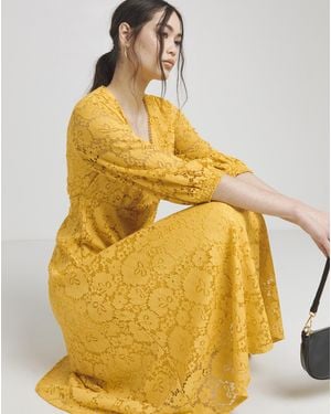 Joanna Hope Stretch Lace Dress - Yellow