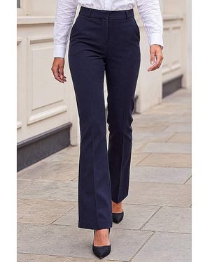 Roman Petite Roman Short Bootcut Stretch Trousers - Blue
