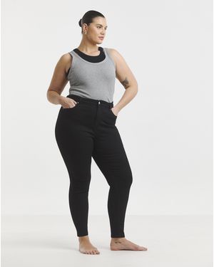 Simply Be Skinny Highwaist Super Stretch - Black
