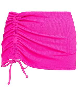 Simply Be Mix And Match Crinkle Bikini Skort - Pink