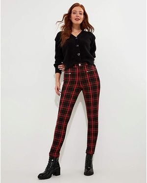 Joe Browns Rocker Check Trousers - Red