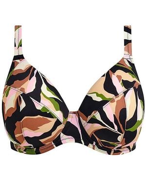 Elomi Ocean Avenue Plunge Bikini Top - Natural