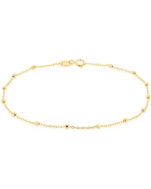 iJewel 9Ct Ball Trace Bracelet - White