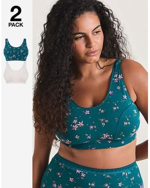 Slimma 2 Pack Comfort Tops - Multicolour