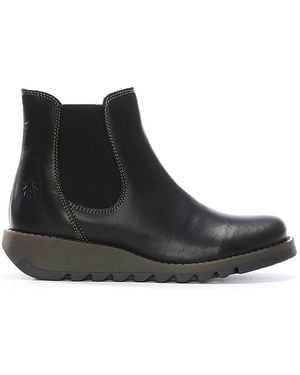 Fly London Salv Chelsea Boots - Black
