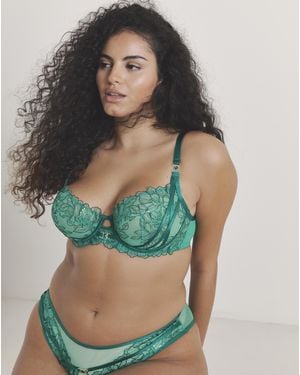 Ann Summers Temptation Balcony Bra - Green