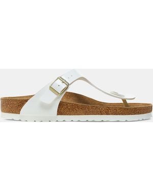 Simply Be Birkenstock Gizeh Patent Sandals - White