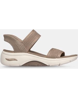 Skechers Go Walk Arch Fit Slip Ins - Natural