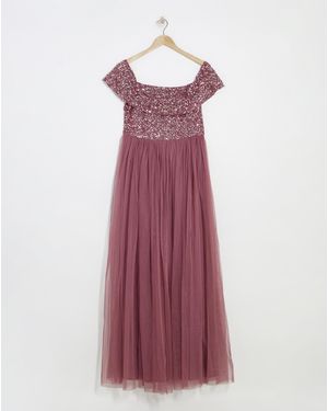Maya Curve Maya Icon Bardot Dress - Pink