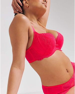 Gossard Superboost Lace Plunge Bra - Red