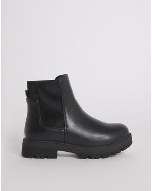 Simply Be Chelsea Ankle Boots Wide - Black