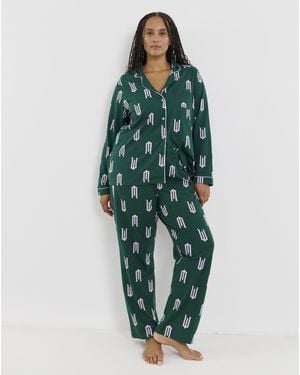 Disney Wicked Button Through Pyjama Set - Green